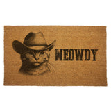 Cowboy Cat "Meowdy" Door Mat