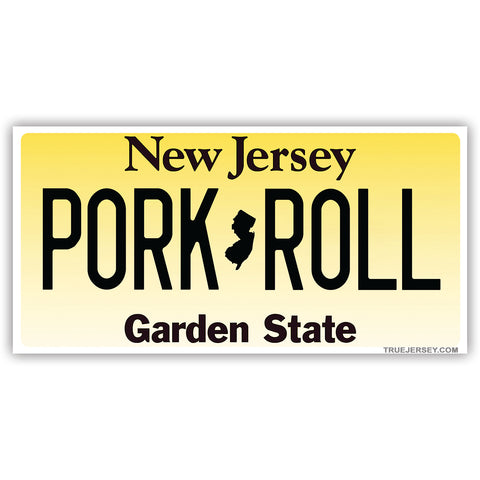 Pork Roll License Plate Car Magnet