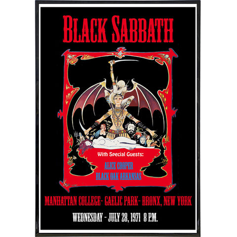 Black Sabbath Bronx 1971 Print