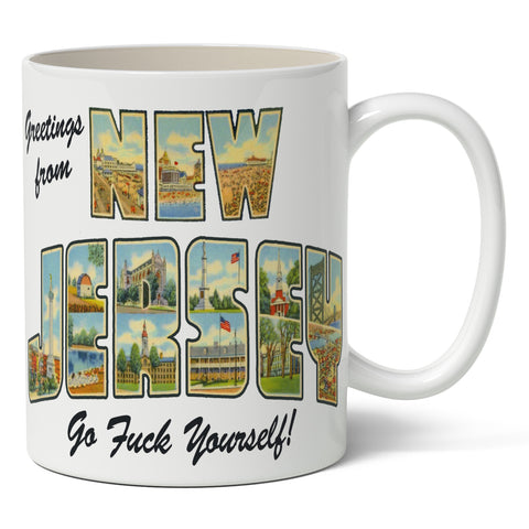 Greetings from New Jersey Mug - Shady Front