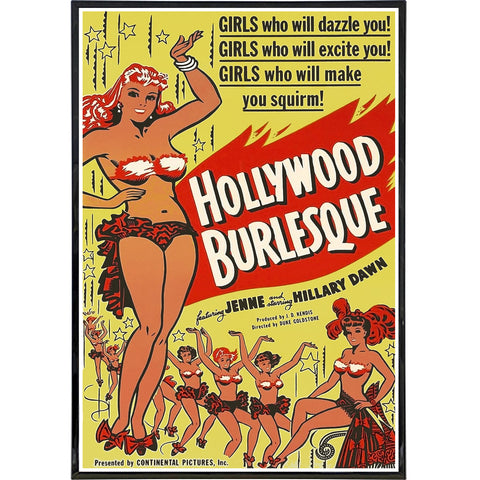 Hollywood Burlesque Film Poster Print