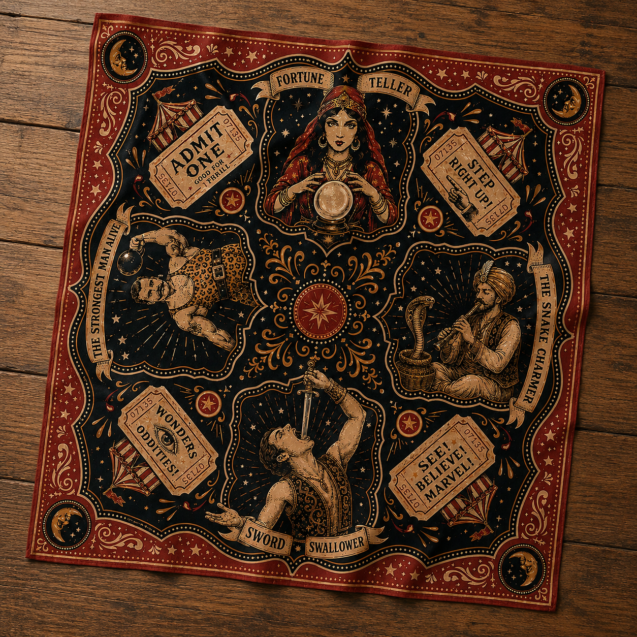 Wholesale Sideshow Reverie Bandana - Shady Front