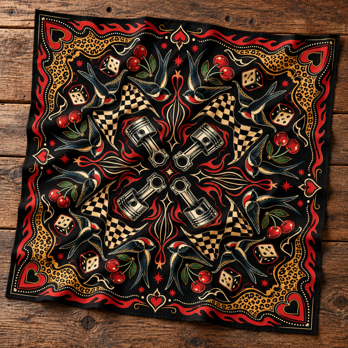 Wholesale ​Hot Rod Hell Bandana - Shady Front