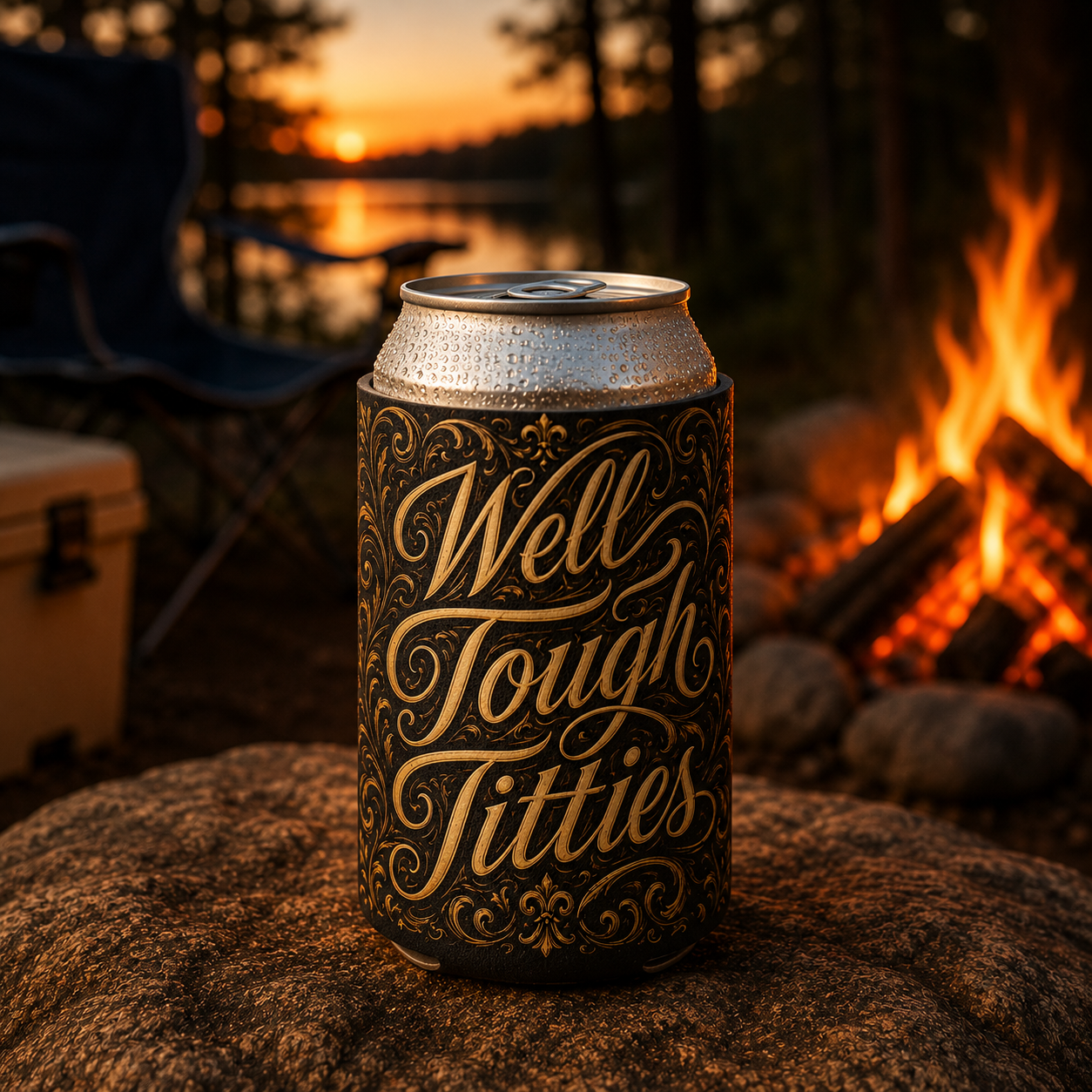Wholesale Well Tough T-tties Can Cooler - Shady Front