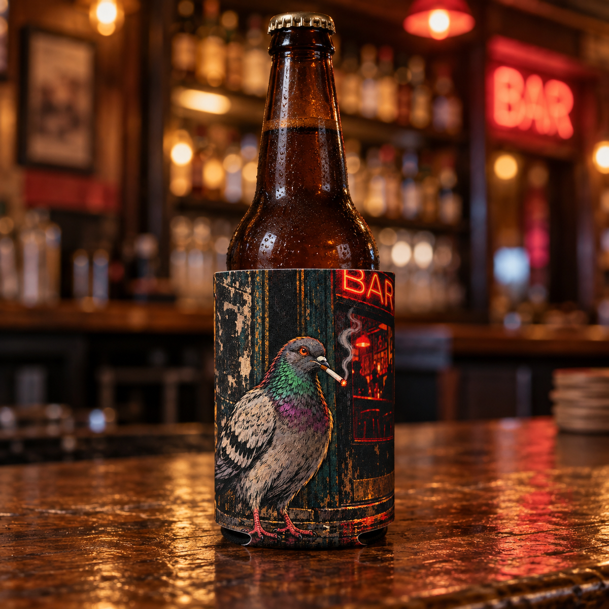 Wholesale Last Call Pigeon Koozie - Shady Front