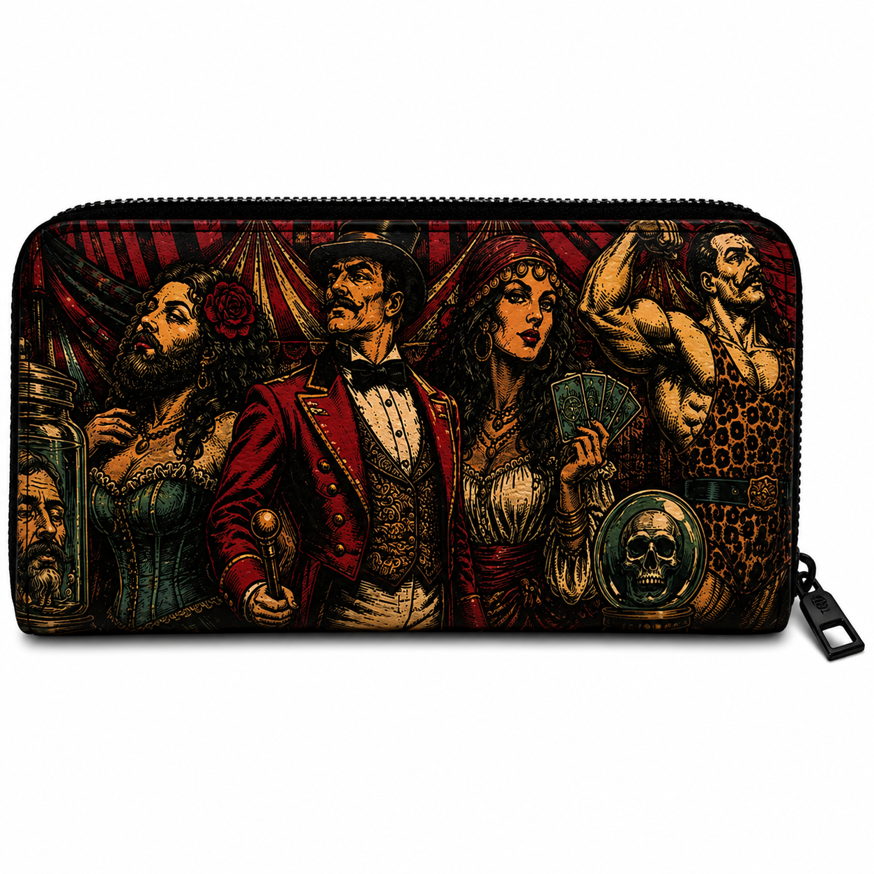Wholesale Strange and Spectacular Oddities Clutch Wallet - Shady Front