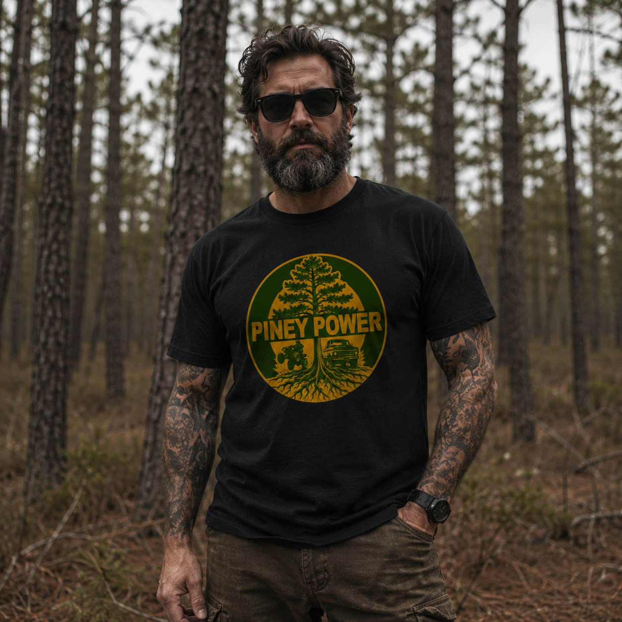Wholesale Piney Power T-Shirt - Shady Front