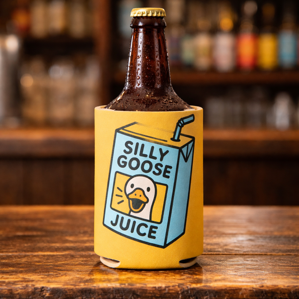 Silly Goose Juice Can Cooler - Shady Front