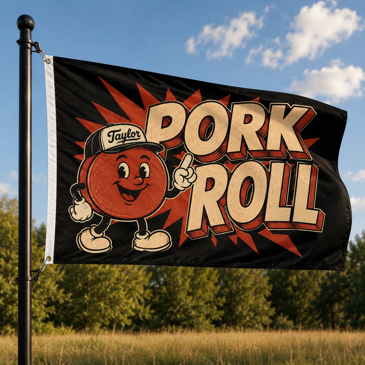 Wholesale Pork Roll Forever Flag - Shady Front