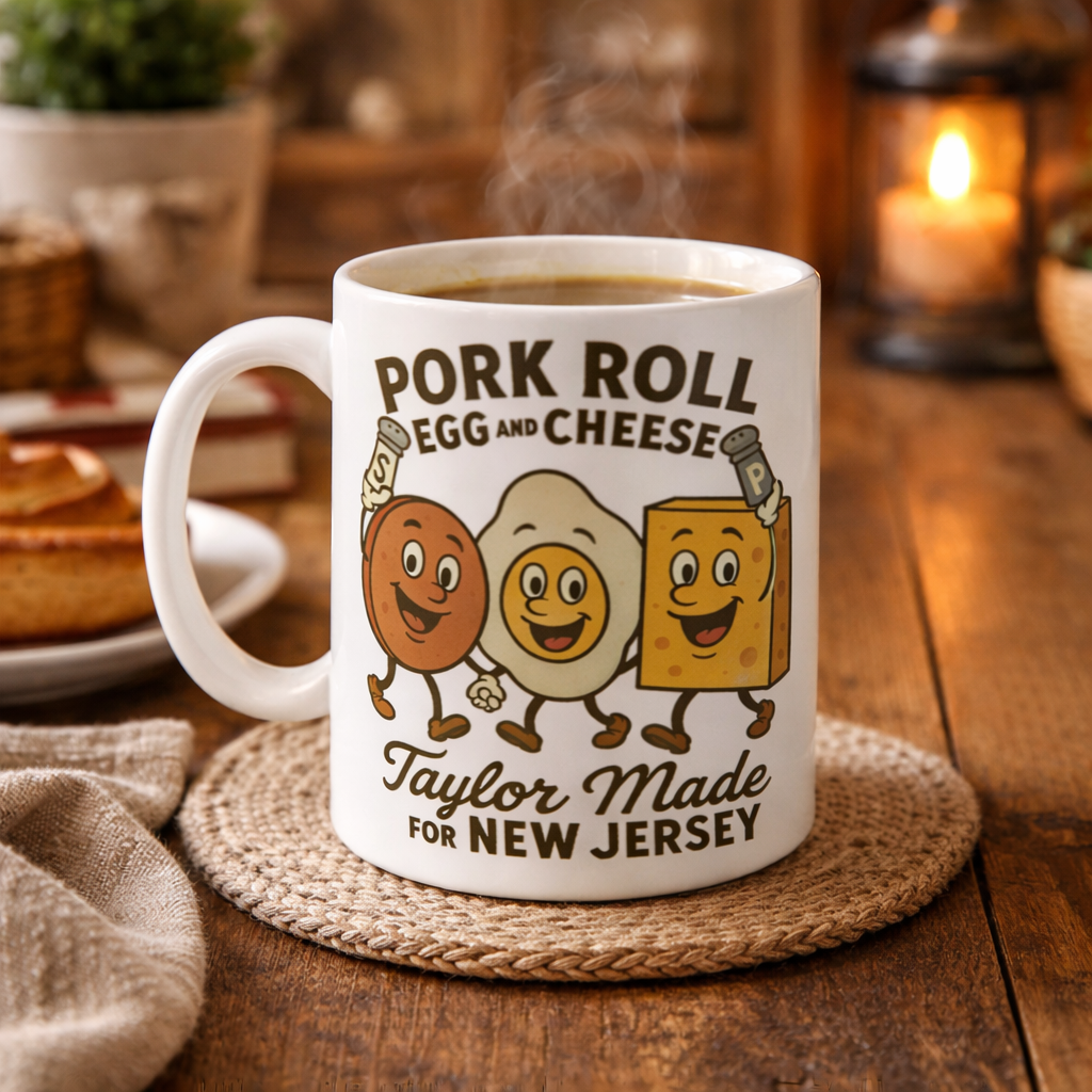 Pork Roll Egg and Cheese Taylor Made Mug - Shady Front