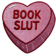 Book Slut Candy Heart Patch - Shady Front