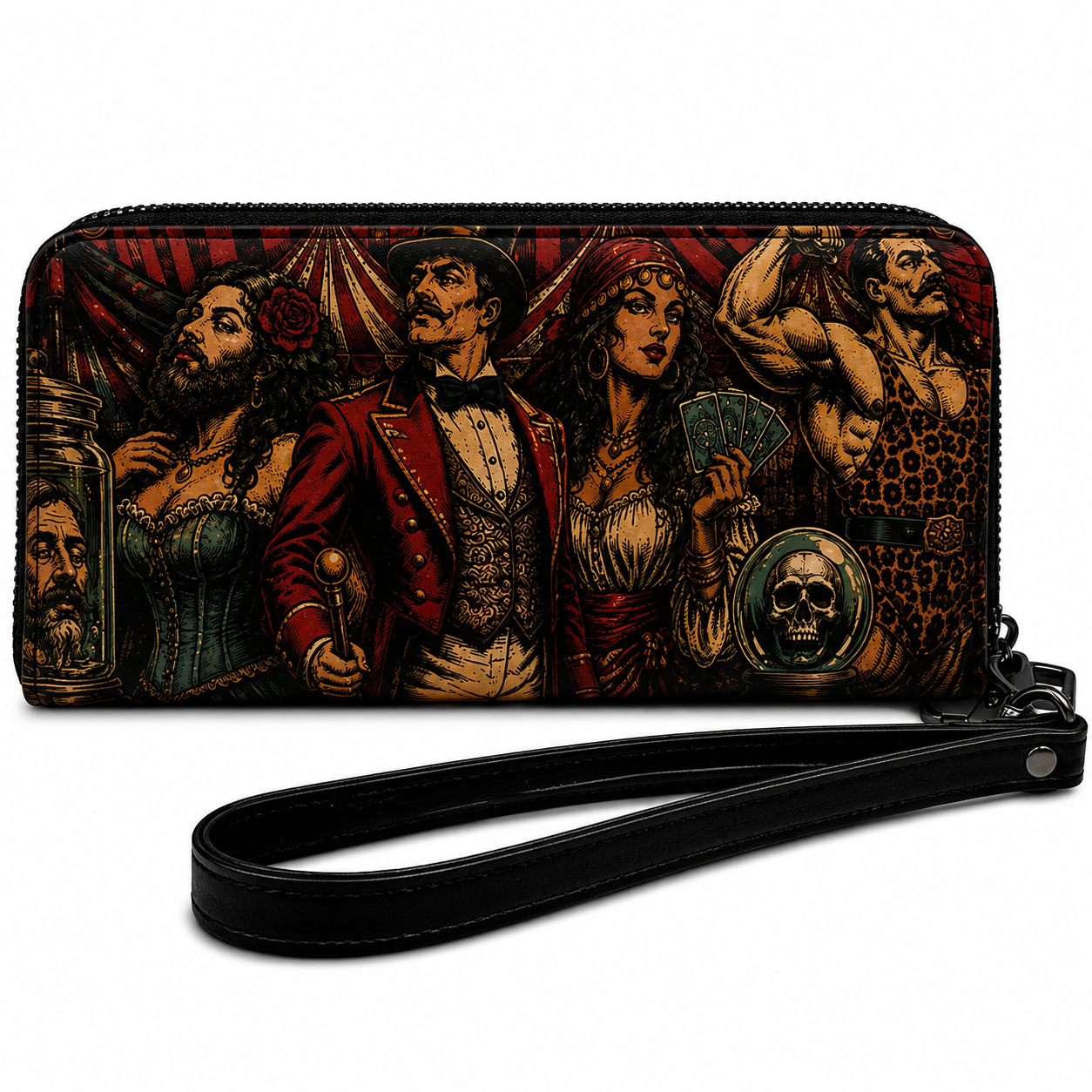 Wholesale Strange and Spectacular Oddities Clutch Wallet - Shady Front