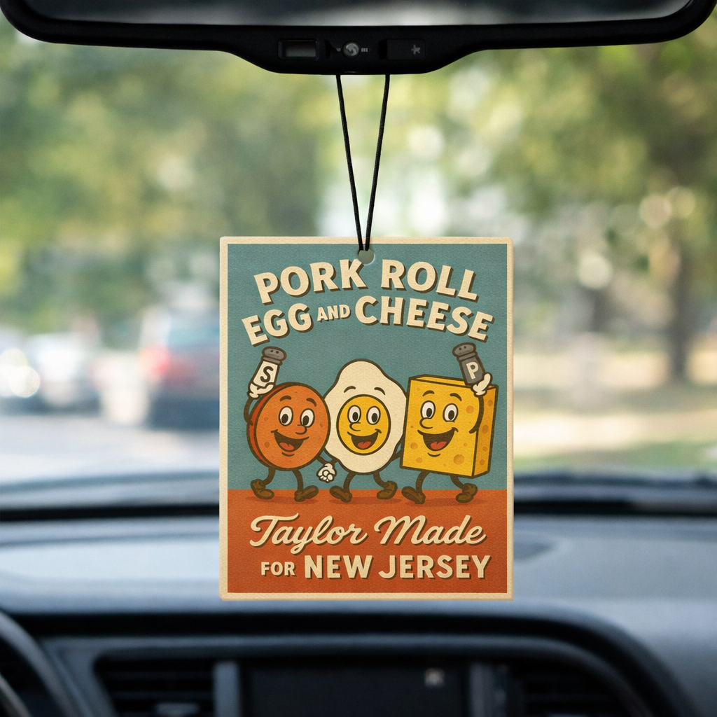 Pork Roll Egg and Cheese Taylor Made Air Freshener - Shady Front