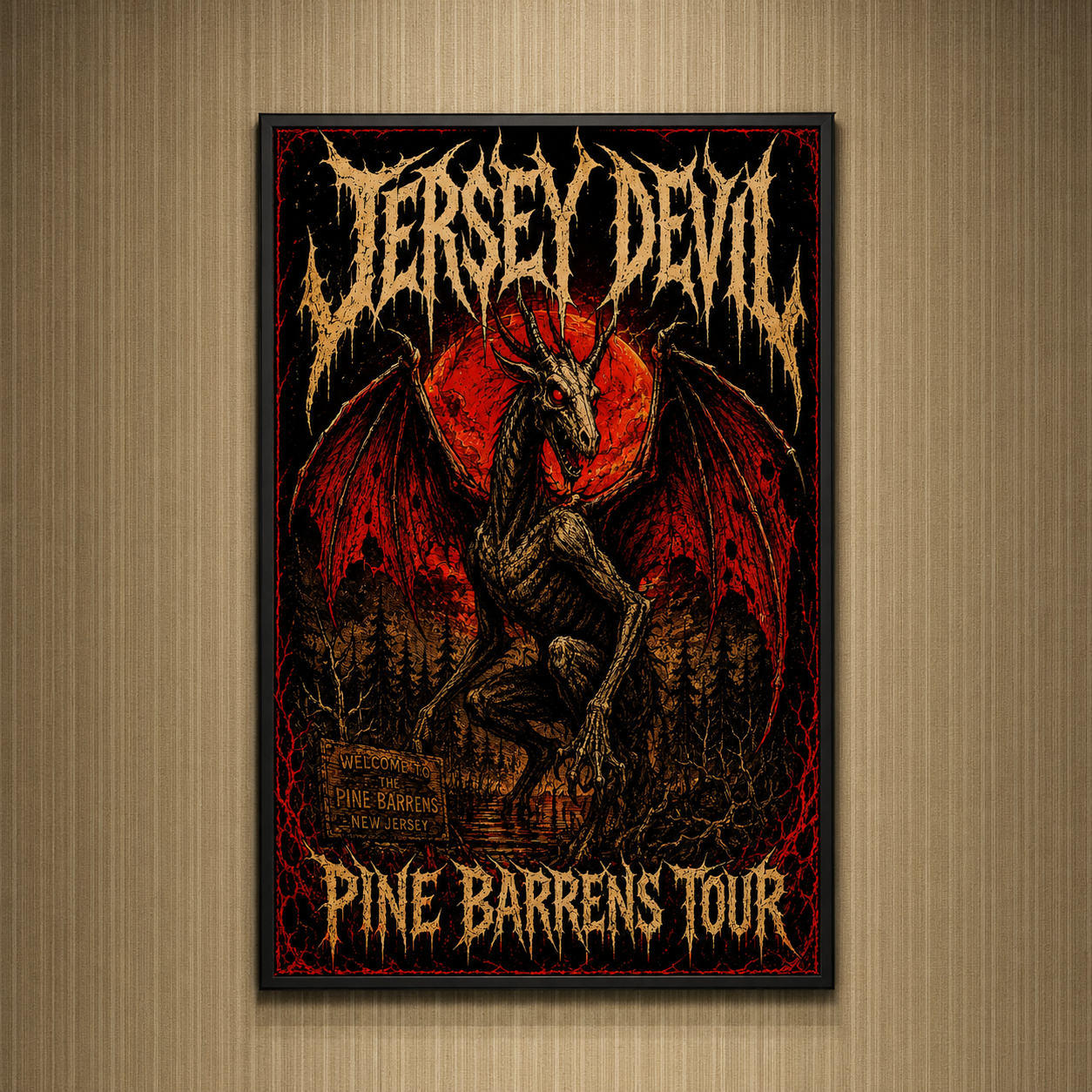 Wholesale Jersey Devil Pine Barrens Tour Print - Shady Front