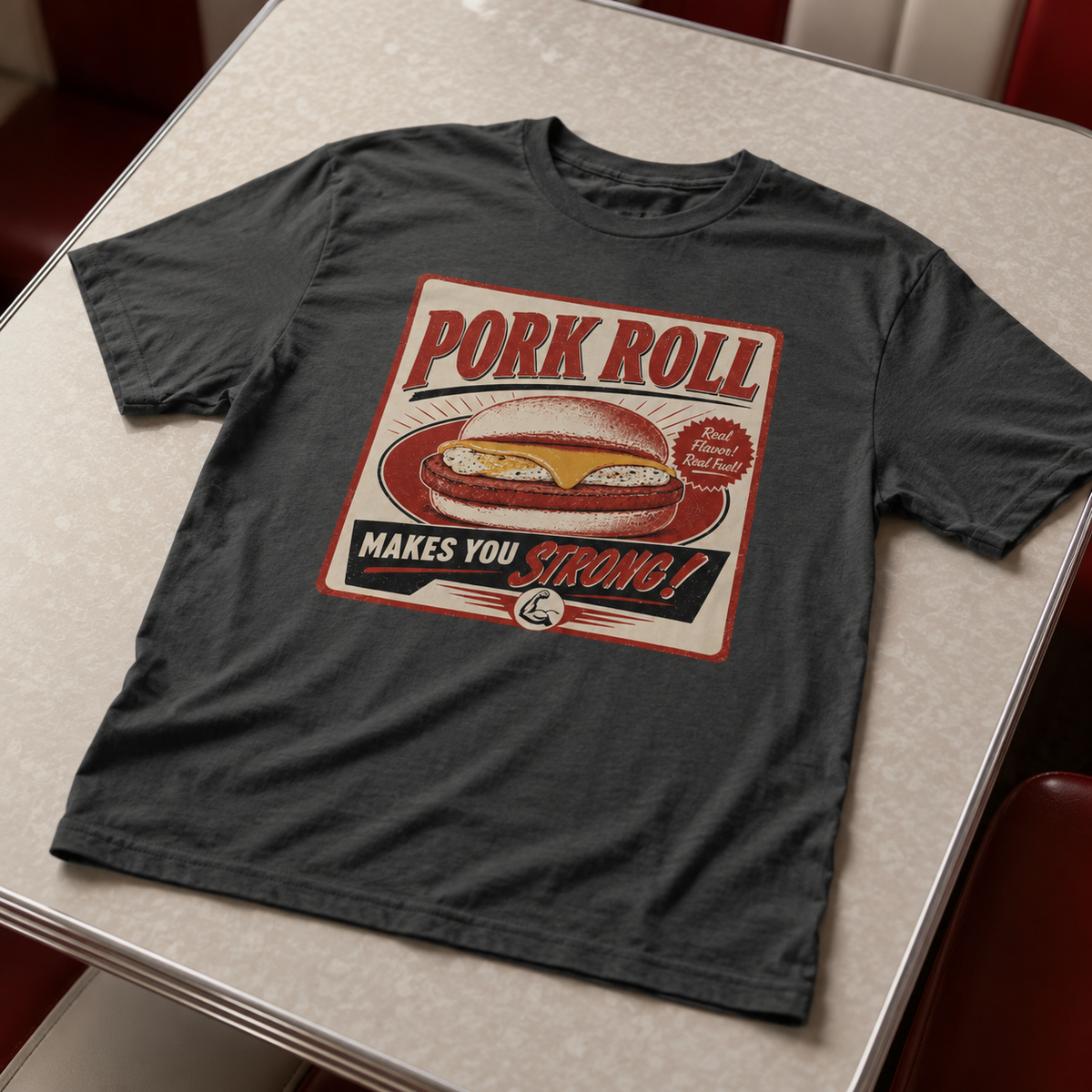 Wholesale ​Pork Roll Makes You Strong T-Shirt - Shady Front