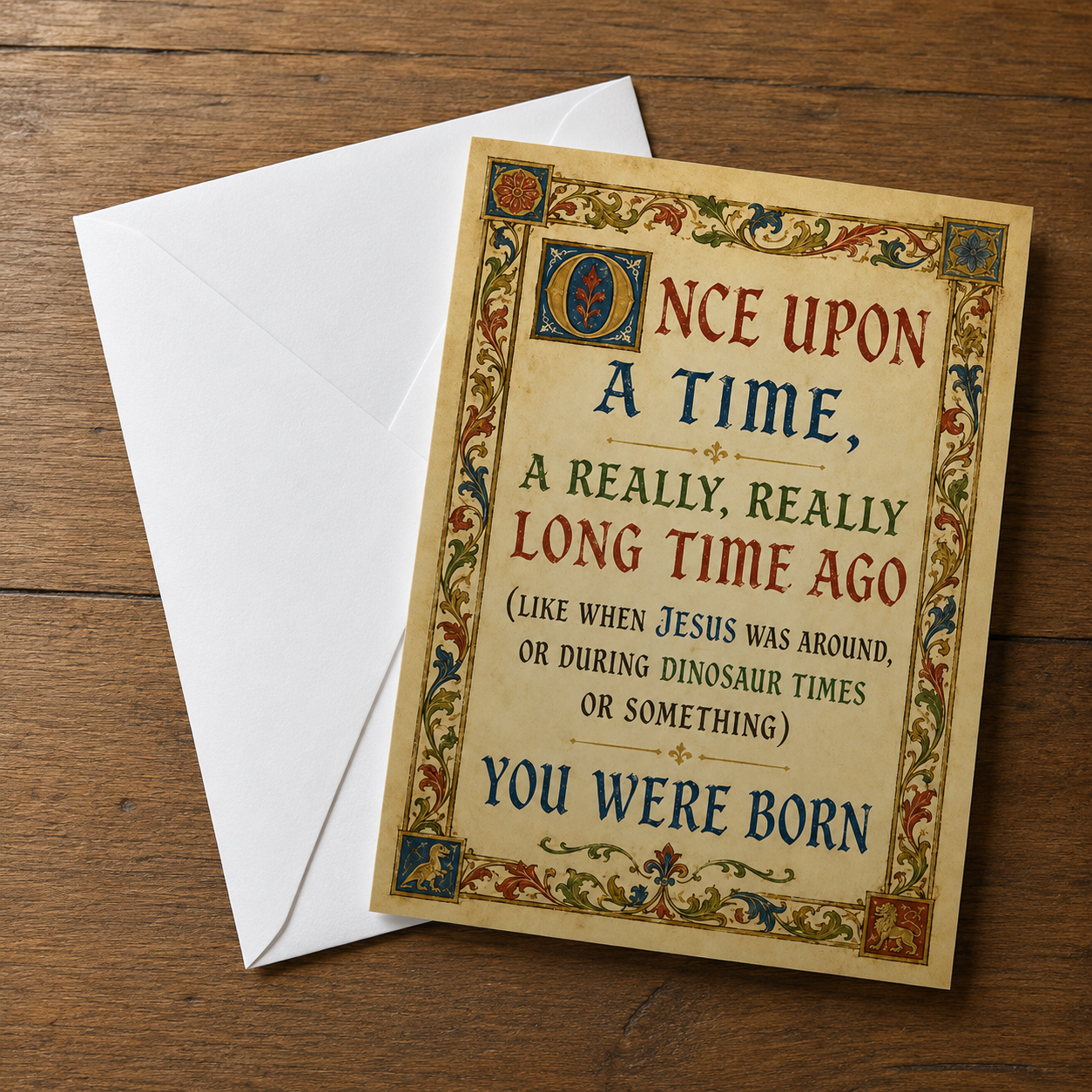 Wholesale Once Upon a Time You Were Born Birthday Card - Shady Front