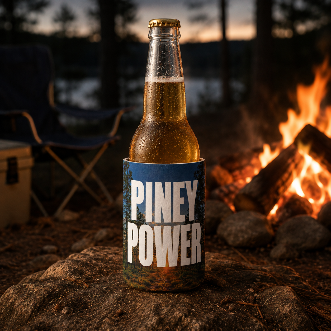 Wholesale Piney Power Can Cooler - Shady Front
