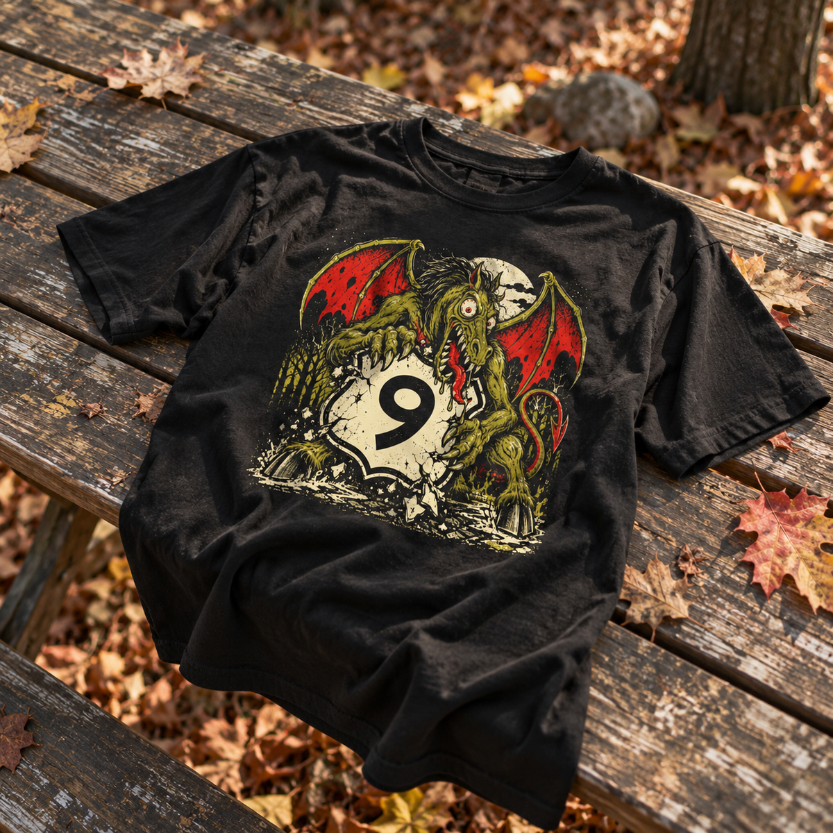 Wholesale Route 9 Jersey Devil Band Tee - Shady Front