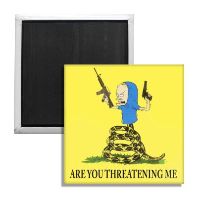 Beavis "Are You Threatening Me" Fridge Magnet - Shady Front