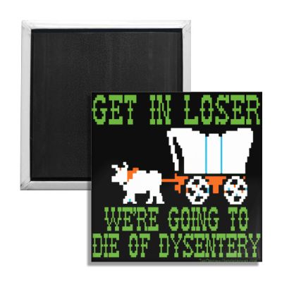 We're Going to Die of Dysentery "Oregon Trail" Fridge Magnet Wholesale Supplier - Shady Front