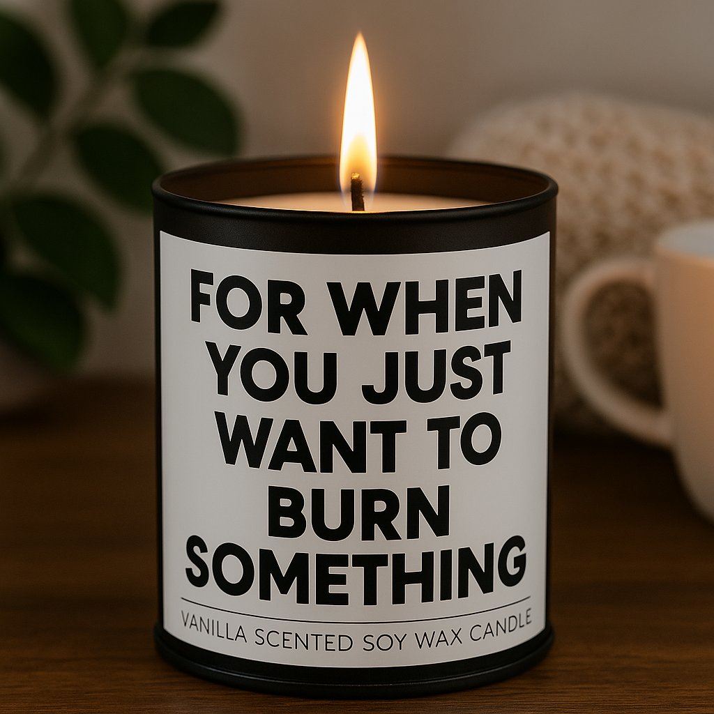 For When You Just Want to Burn Something Scented Candle - Shady Front