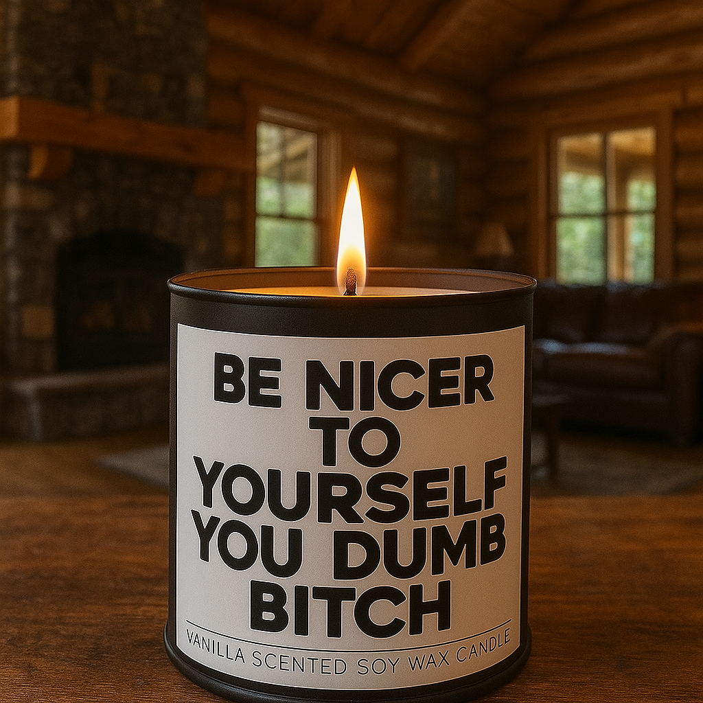Be Nicer to Yourself You Dumb B-tch Scented Candle - Shady Front
