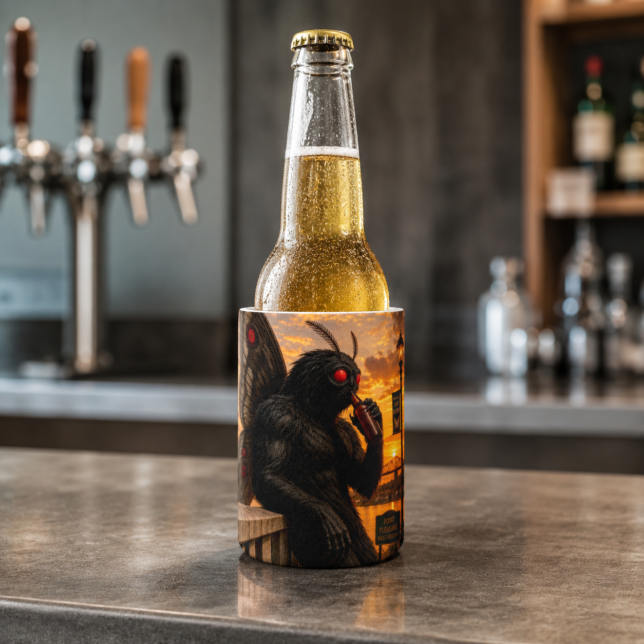 Wholesale Mothman Can Cooler - Shady Front