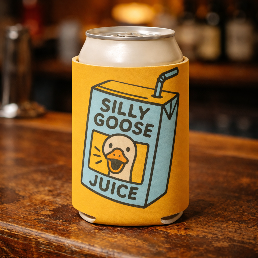 Silly Goose Juice Can Cooler - Shady Front
