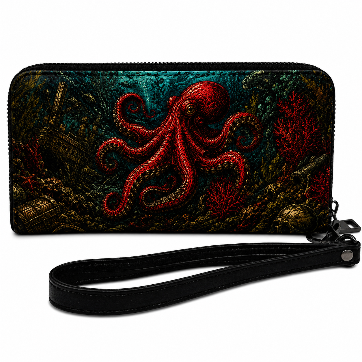 Wholesale King of the Deep Clutch Wallet - Shady Front