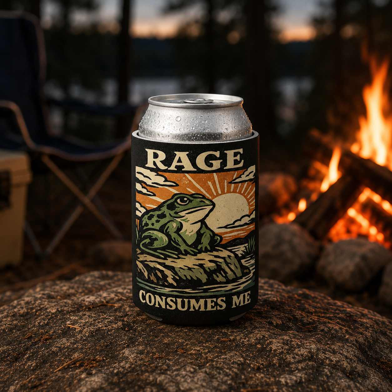 Wholesale Rage Consumes Me Can Cooler - Shady Front