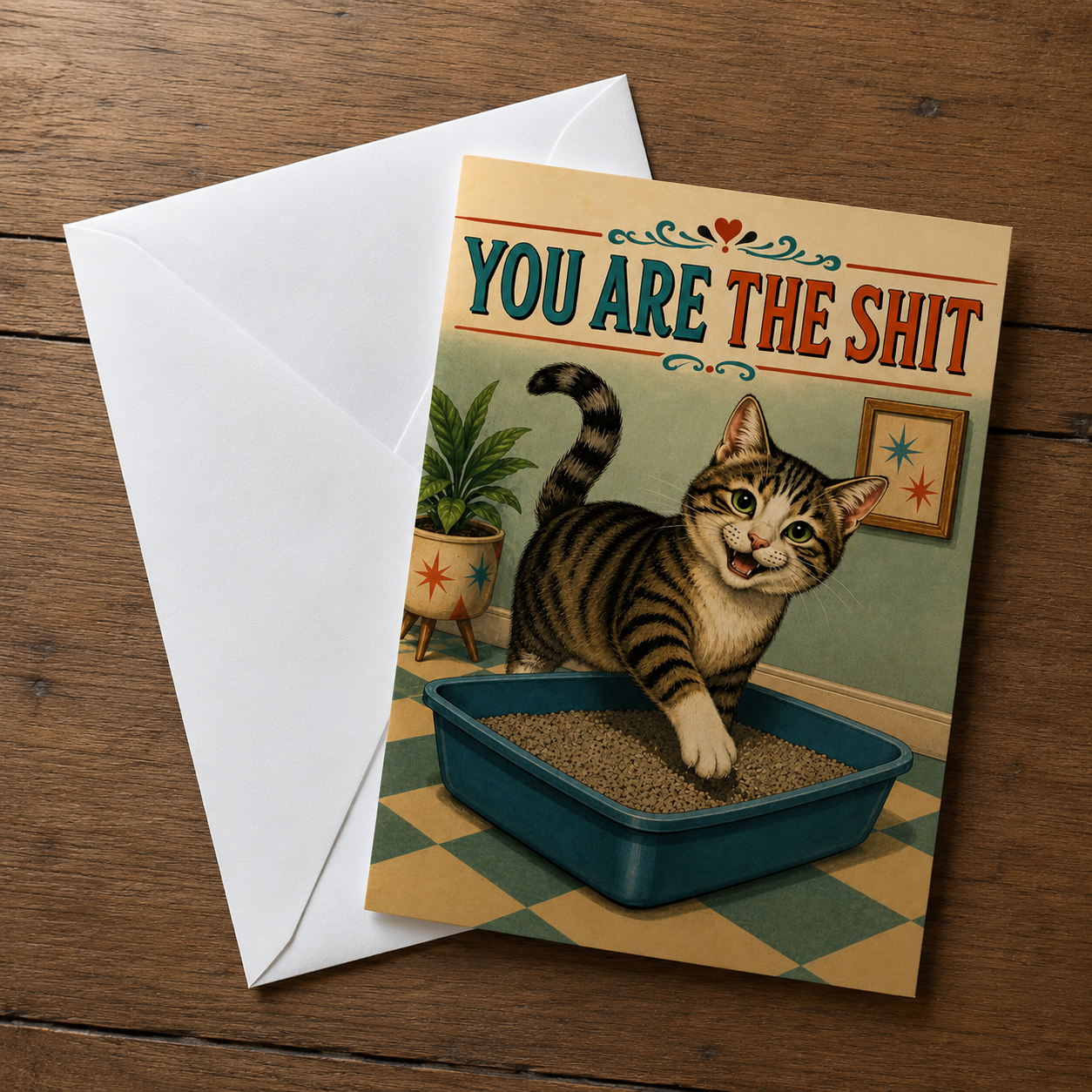 Wholesale You Are the Sh-t Greeting Card - Shady Front