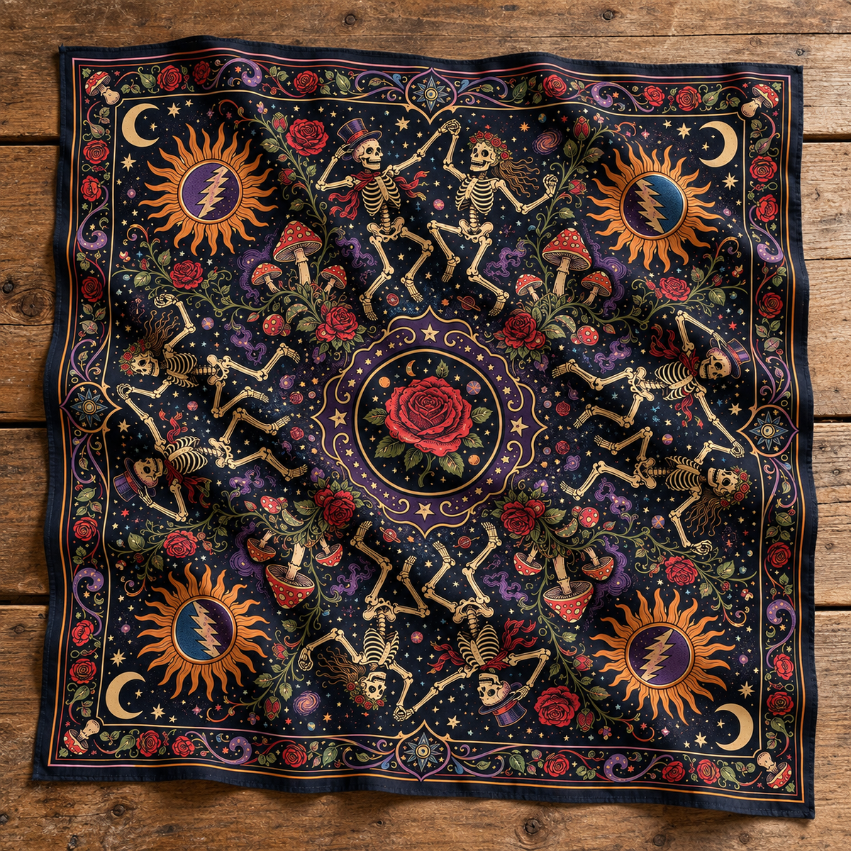 Wholesale ​Psychedelic Ramble Bandana - Shady Front