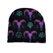 Goat Skulls and Pentacles Beanie - Shady Front