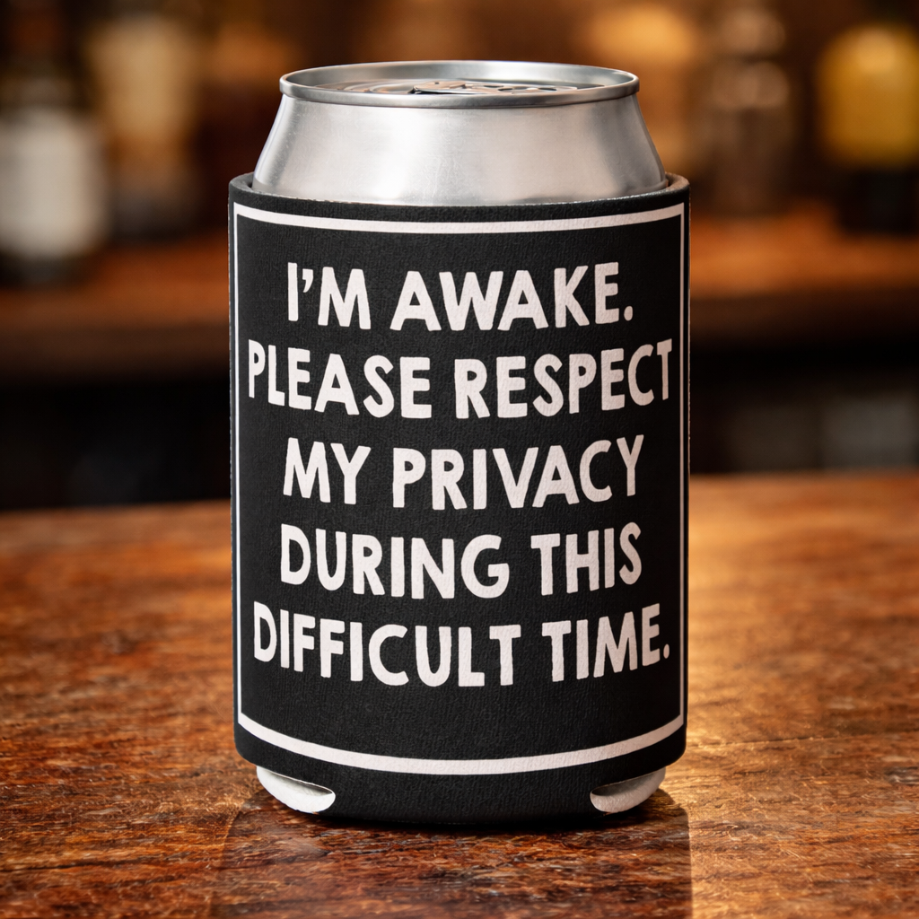 I'm Awake Please Respect My Privacy Can Cooler - Shady Front