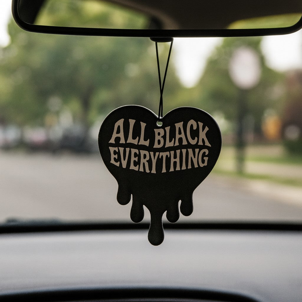 All Black Everything Air Freshener - Shady Front