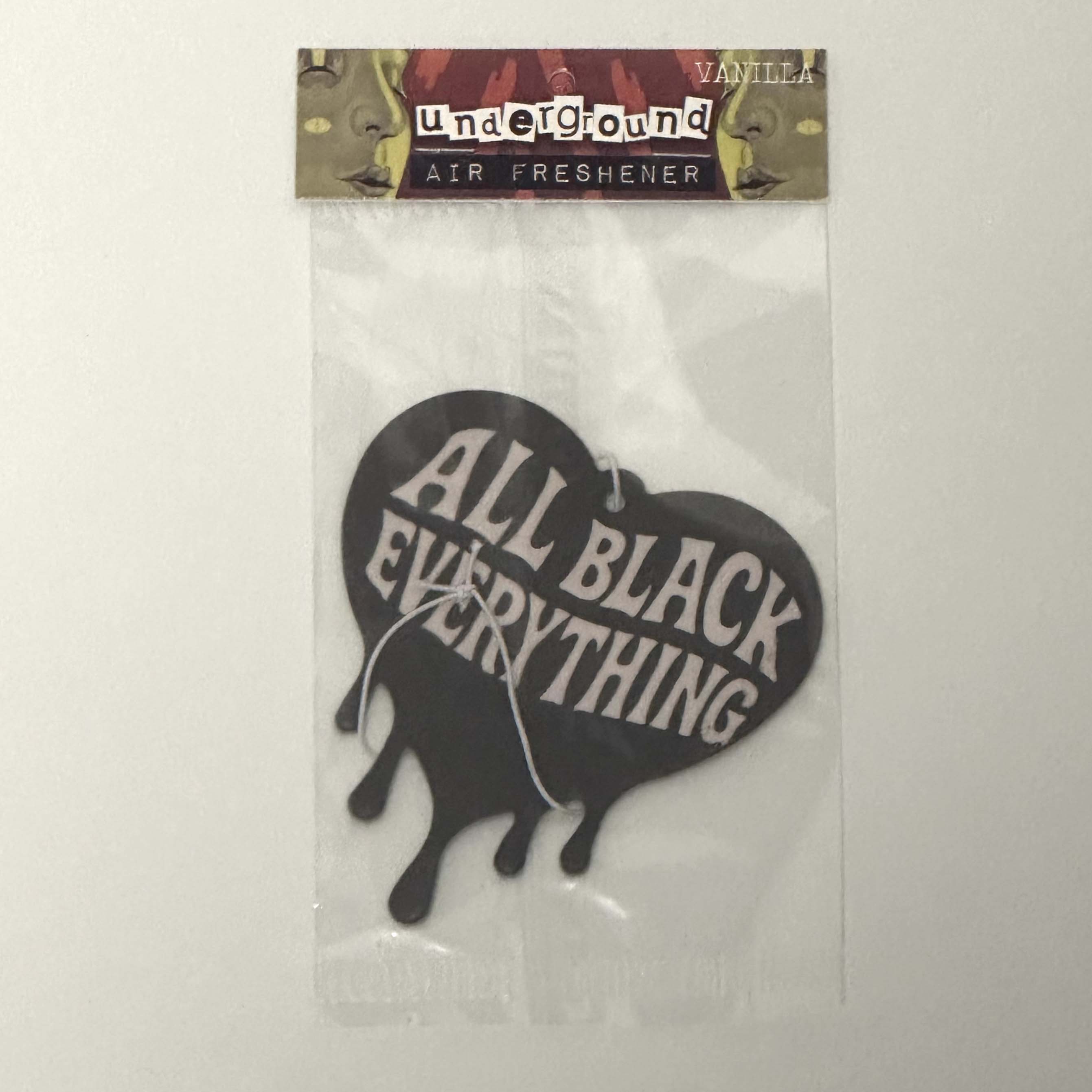 All Black Everything Air Freshener - Shady Front