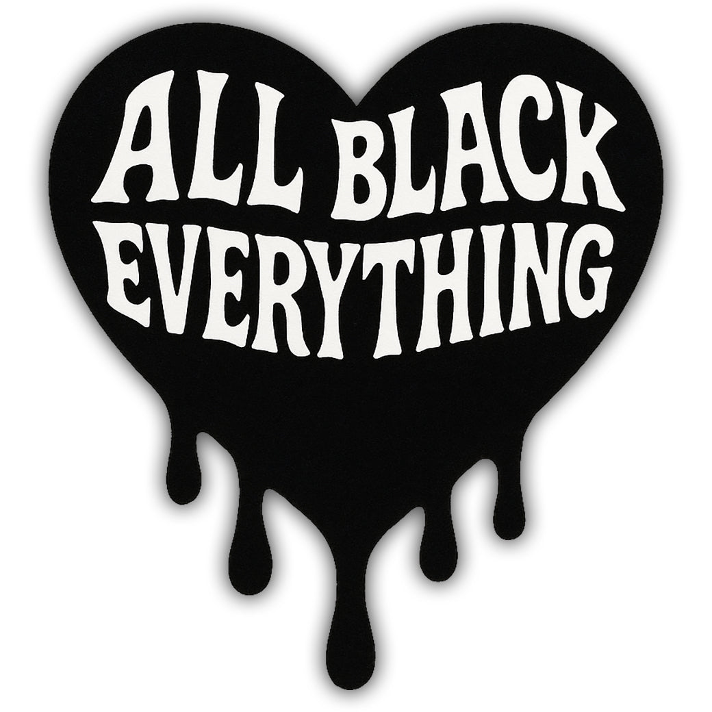 All Black Everything Sticker - Shady Front