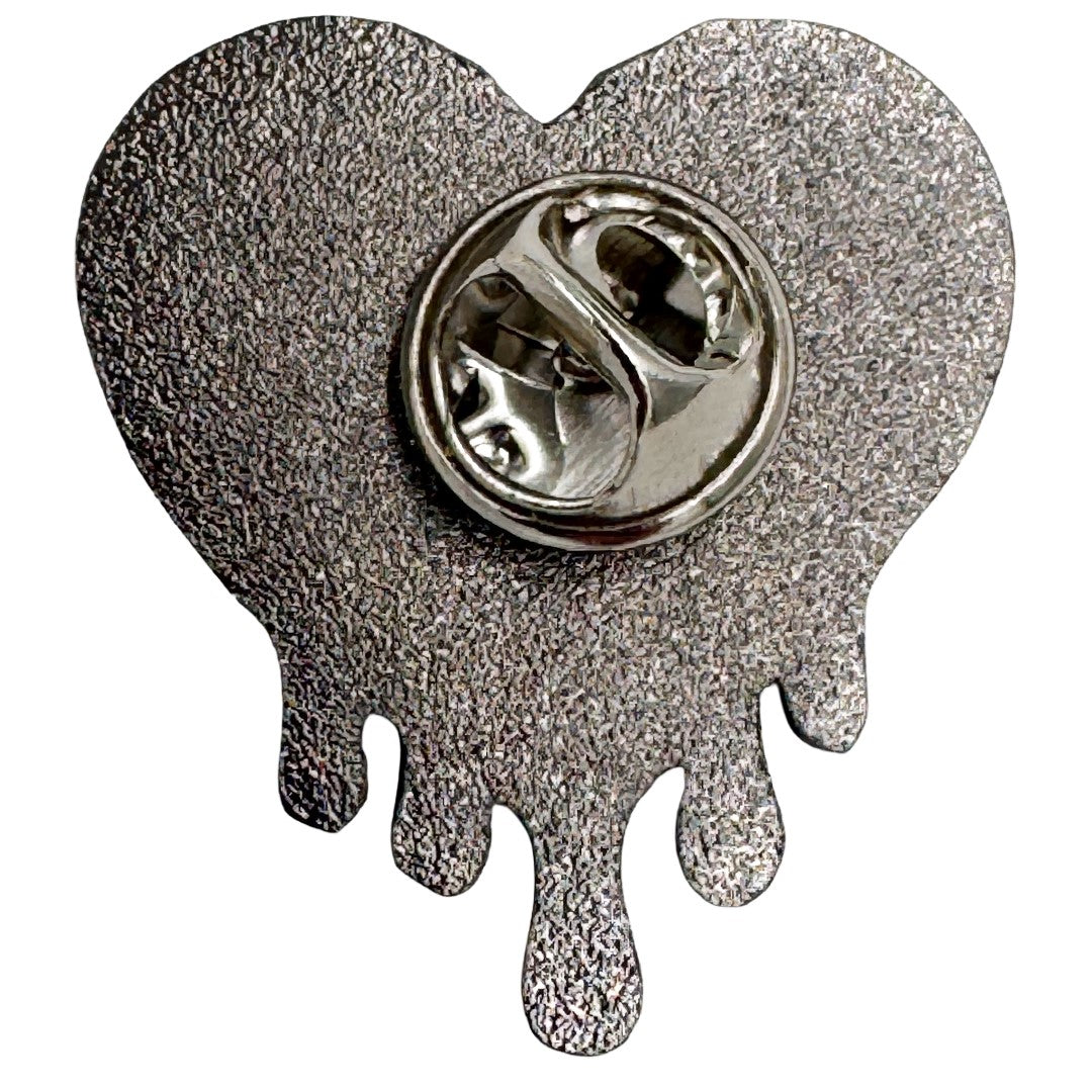 All Black Everything Heart Enamel Pin - Shady Front
