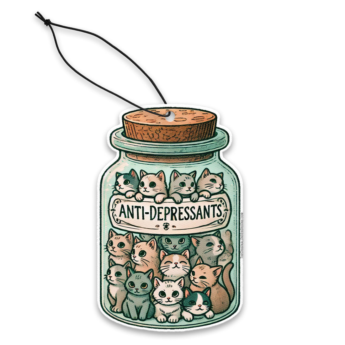 Anti-depressant Cats Air Freshener - Shady Front