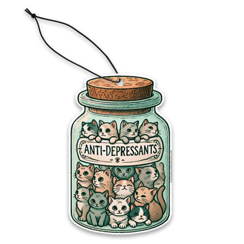 Anti-depressant Cats Air Freshener - Shady Front