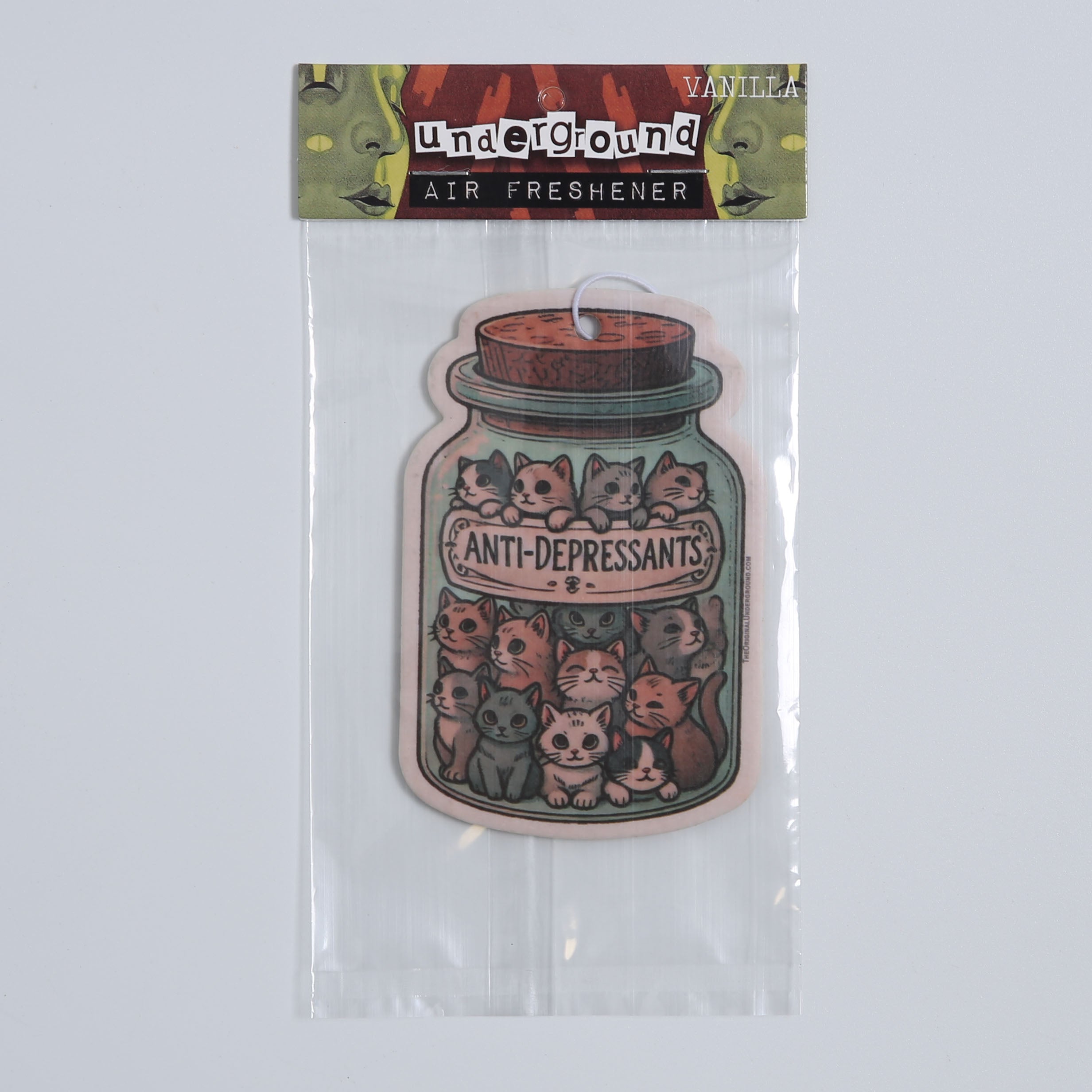Anti-depressant Cats Air Freshener - Shady Front