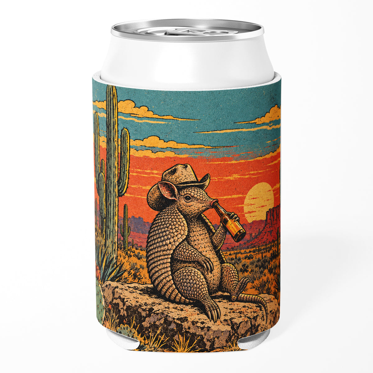 Wholesale Armadillo Happy Hour Can Cooler - Shady Front
