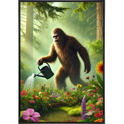 Bigfoot in the Garden Poster Print - Shady Front