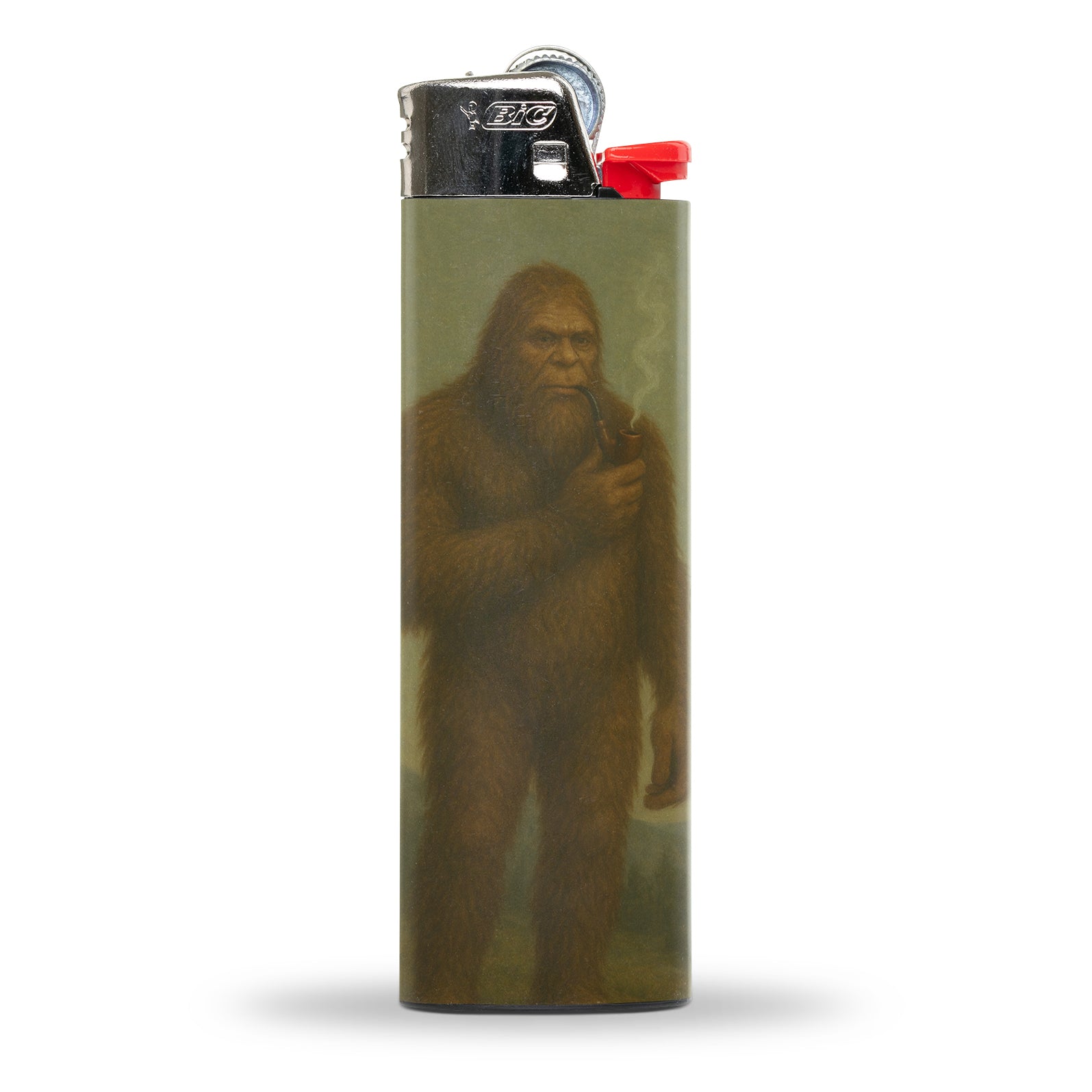 Bigfoot Smoking a Pipe Lighter - Shady Front