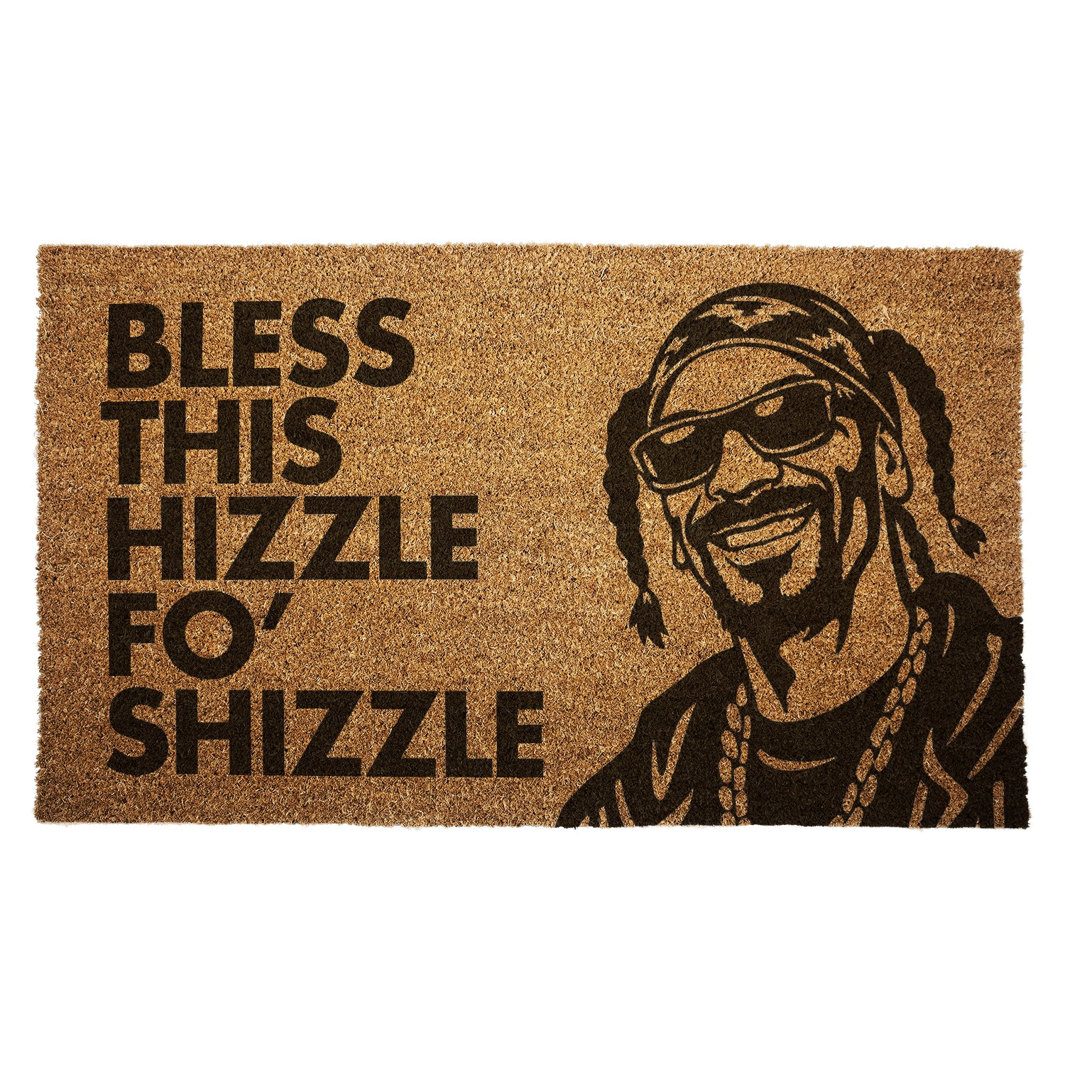 Bless This Hizzle Fo Shizzle Door-Mat - Shady Front
