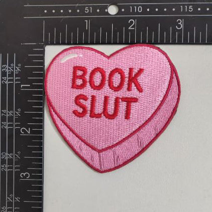 Book Slut Candy Heart Patch - Shady Front