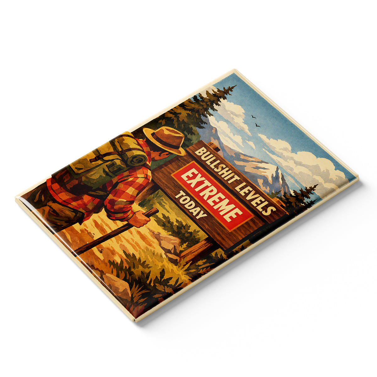 Bullsh-t Levels Extreme Fridge Magnet - Shady Front