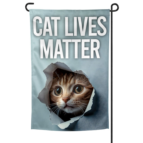 Cat Lives Matter Garden Flag