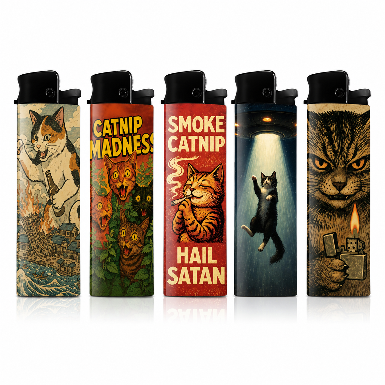 Cat Lighter Wholesale 50-Pack w/ Display Tray