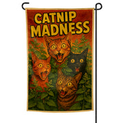 Catnip Madness Garden Flag - Shady Front